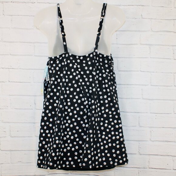 Swim Solutions Galactica Printed Size 10 Pleated Tummy Control Swimdress NWT - Picture 6 of 6